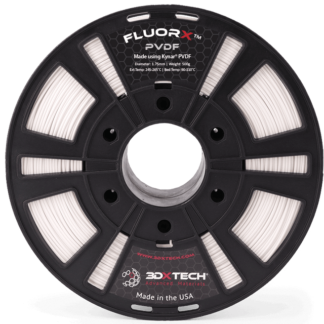 3DXTECH FLUORX PVDF packaging