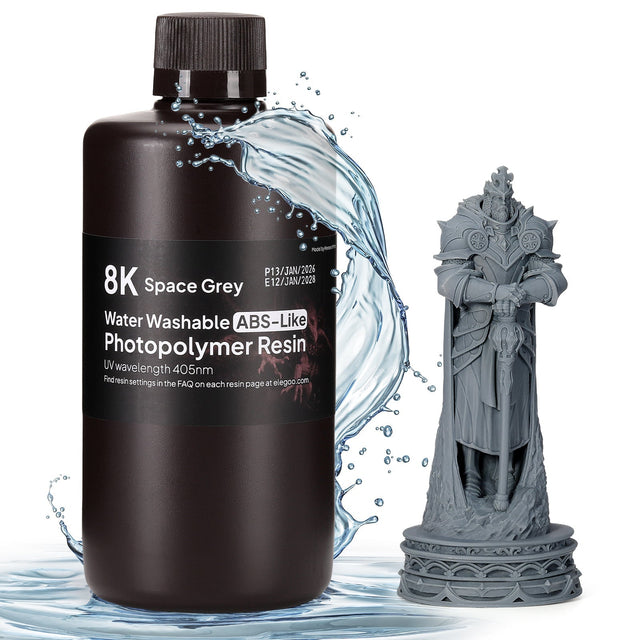 ELEGOO 8K Water-Washable ABS-Like Resin packaging