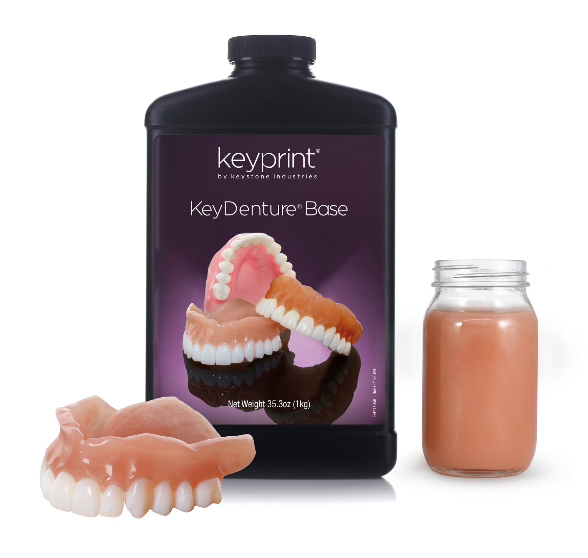Keystone Industries KeyDenture Base packaging