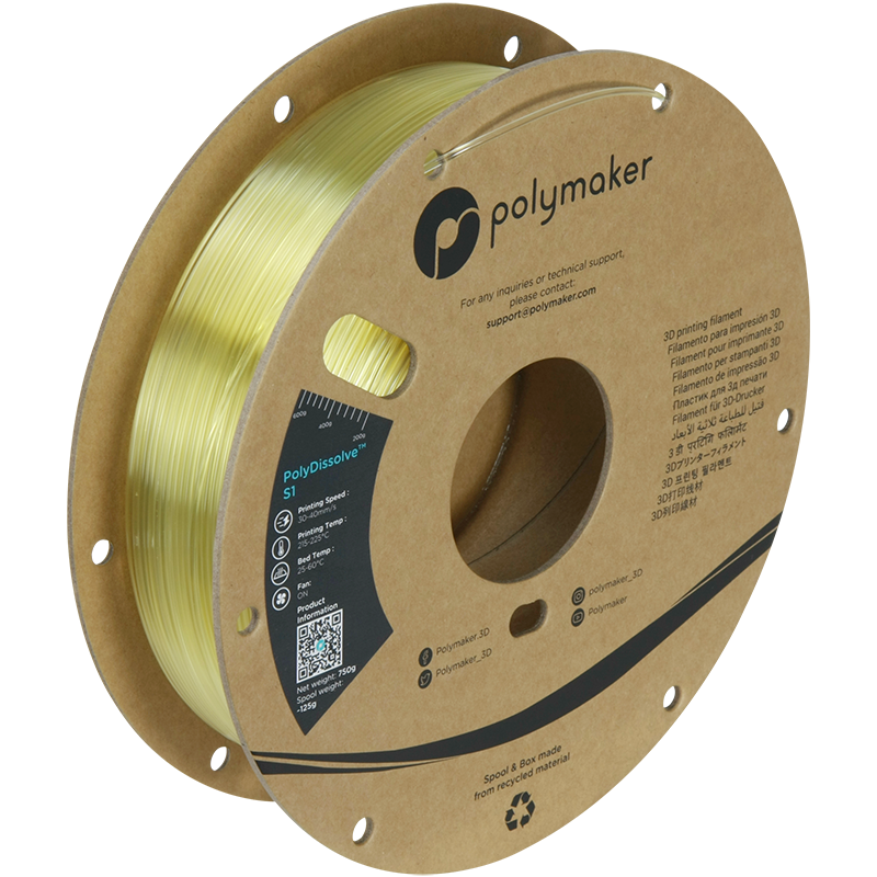 Polymaker PolyDissolve S1 (PVA) packaging