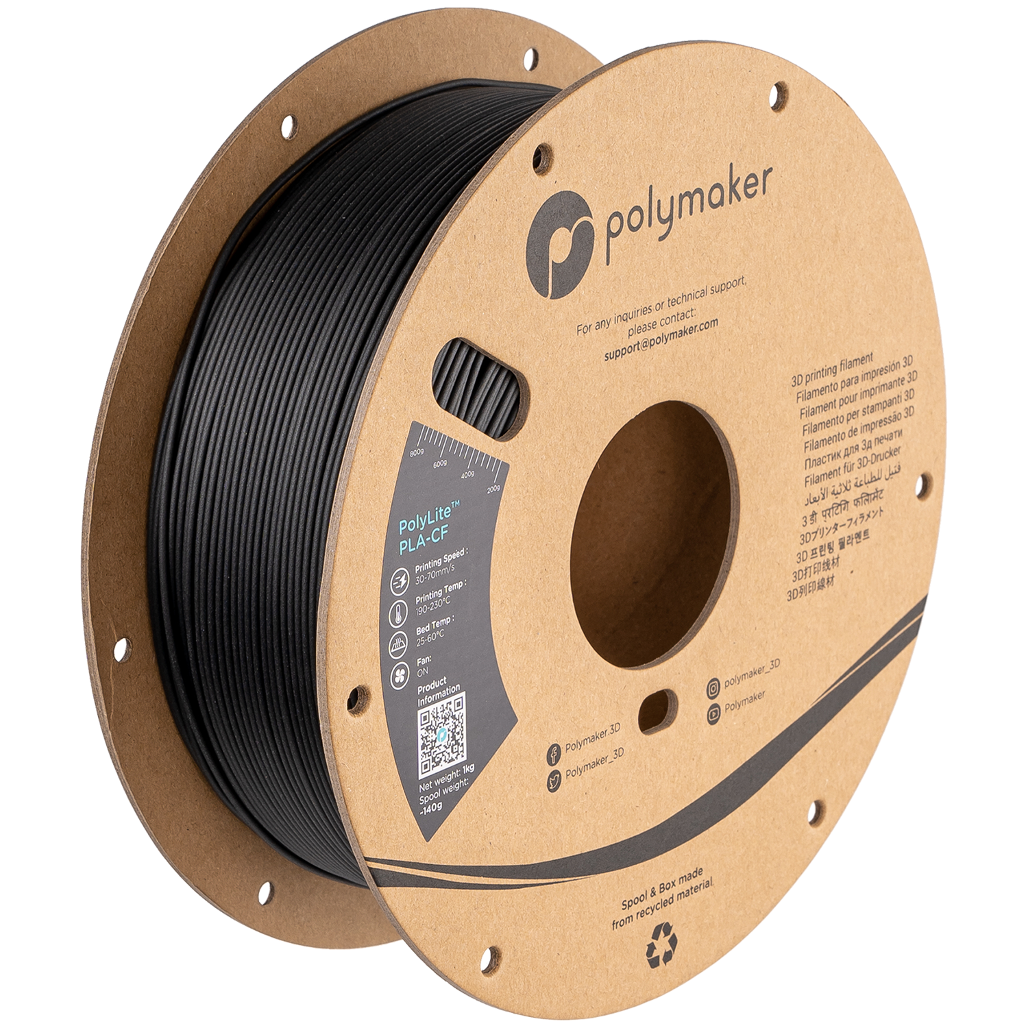Polymaker PolyLite PLA-CF — supplier product image