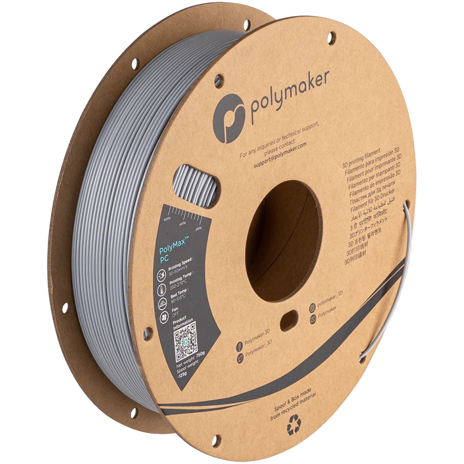 Polymaker PolyMax PC packaging