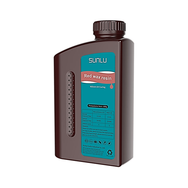 SUNLU Red Wax Resin — supplier product image