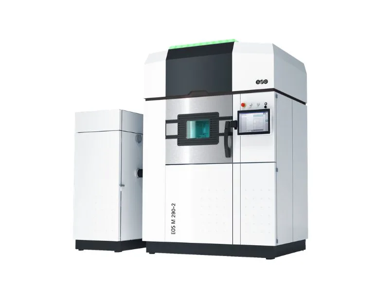 EOS M 290-2 metal printing system pictured in the Rambam announcement.