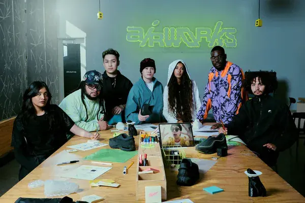 Nike Air Works participants; contextual imagery from the program.