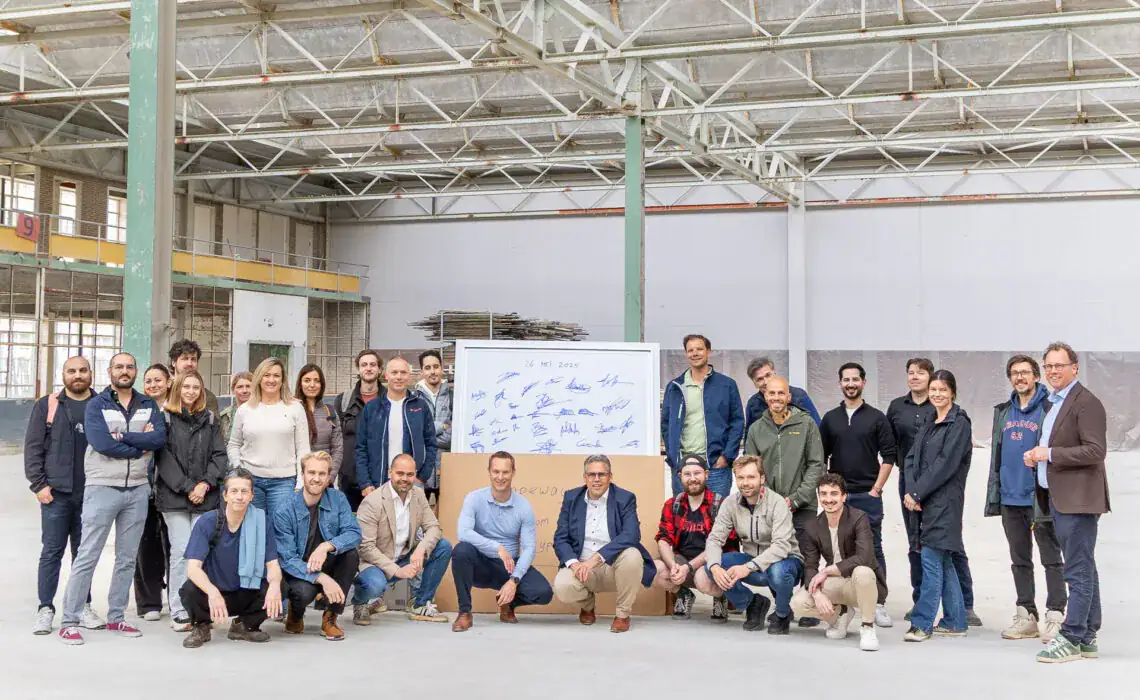 The Shapeways team in a manufacturing facility.