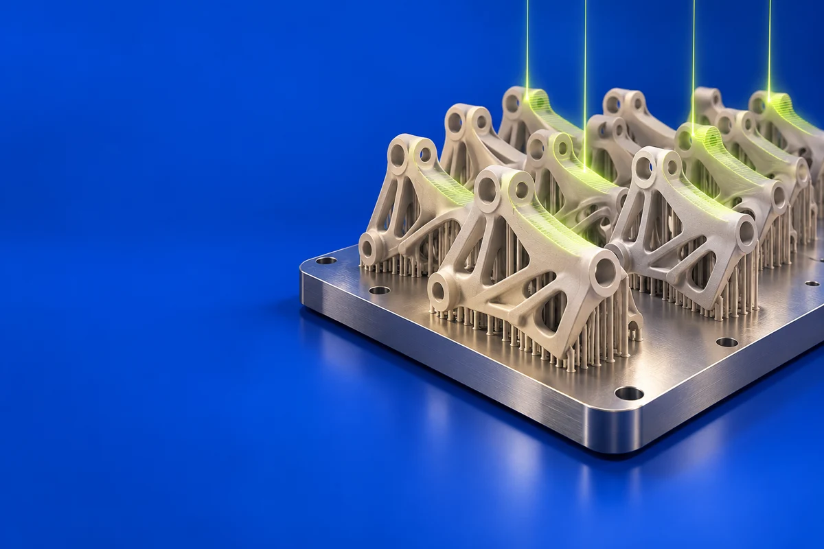Original conceptual illustration of repeatable metal build recipes for Dyndrite LPBF Pro