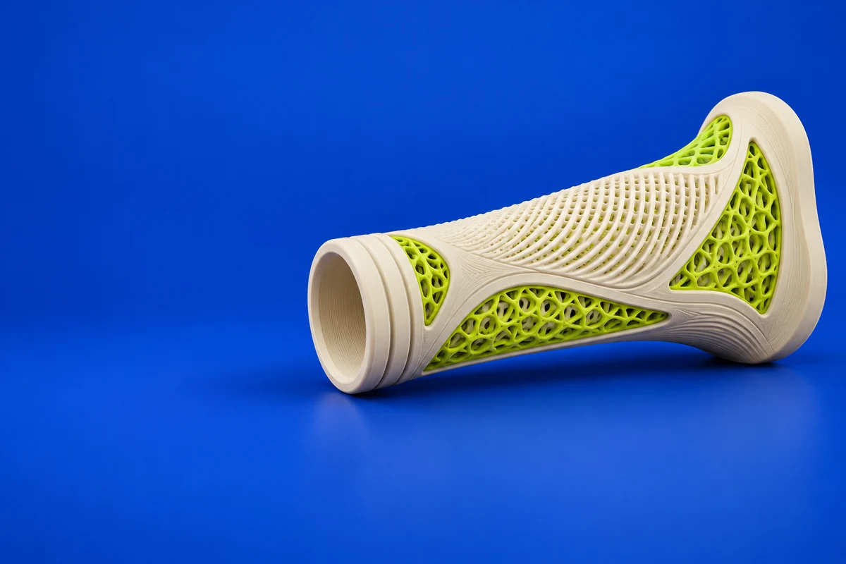 Original conceptual illustration of mesh-based design & lattices for Materialise 3-matic