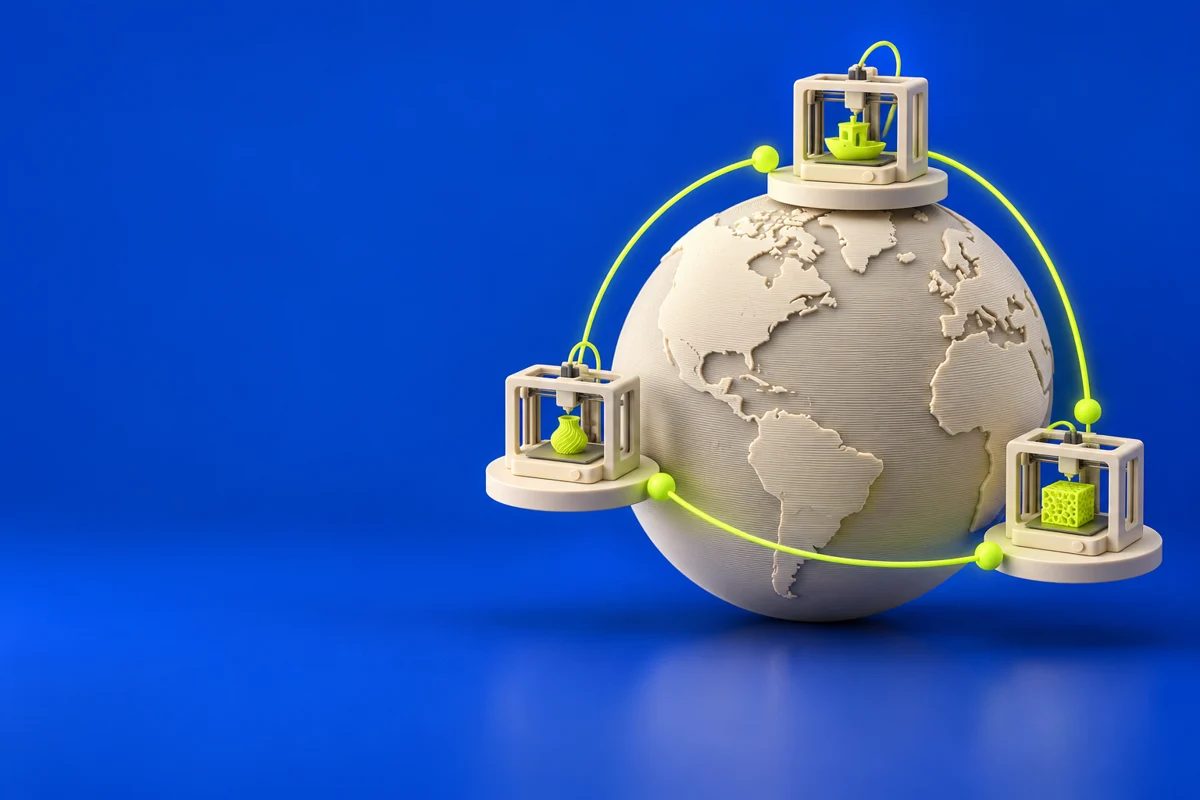 Original conceptual illustration of remote access & connected monitoring for OctoEverywhere