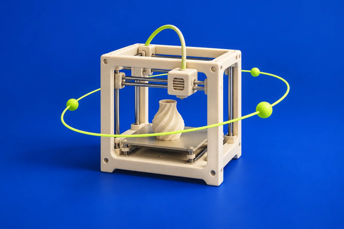 Original conceptual illustration of remote printer control for OctoPrint