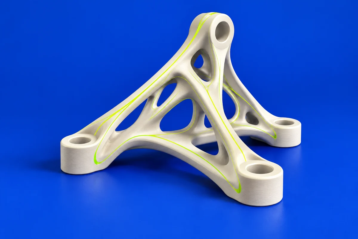 Original conceptual illustration of engineering product development for PTC Creo