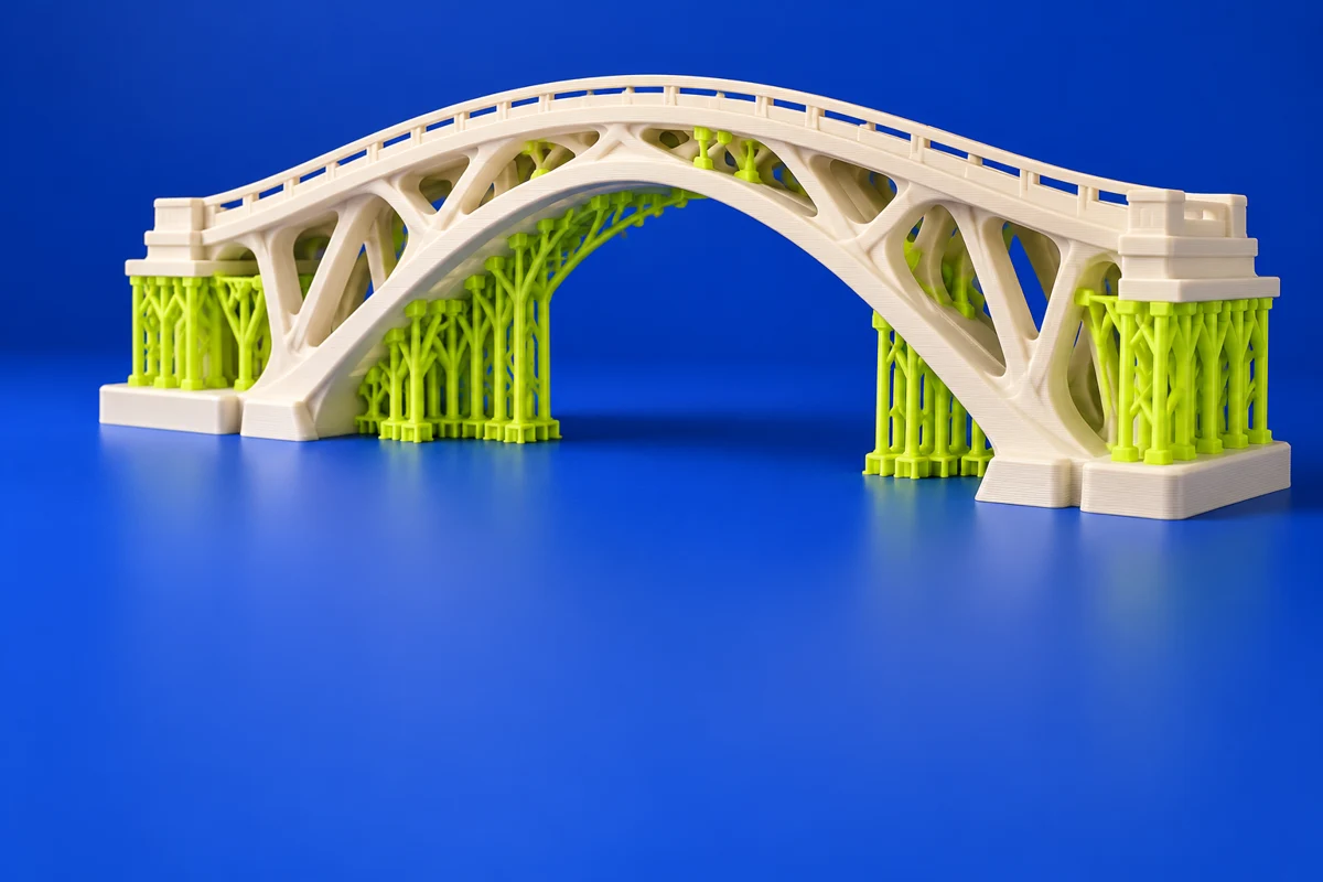Original conceptual illustration of detailed filament print preparation for Simplify3D